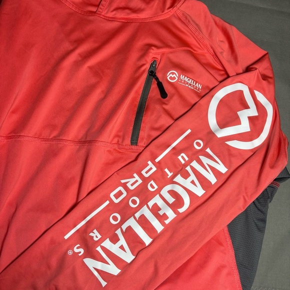 Magellan Pro Angler Long Sleeve Classic Fit Gaiter Hoodie-Pink-Women Size XL - Picture 4 of 8